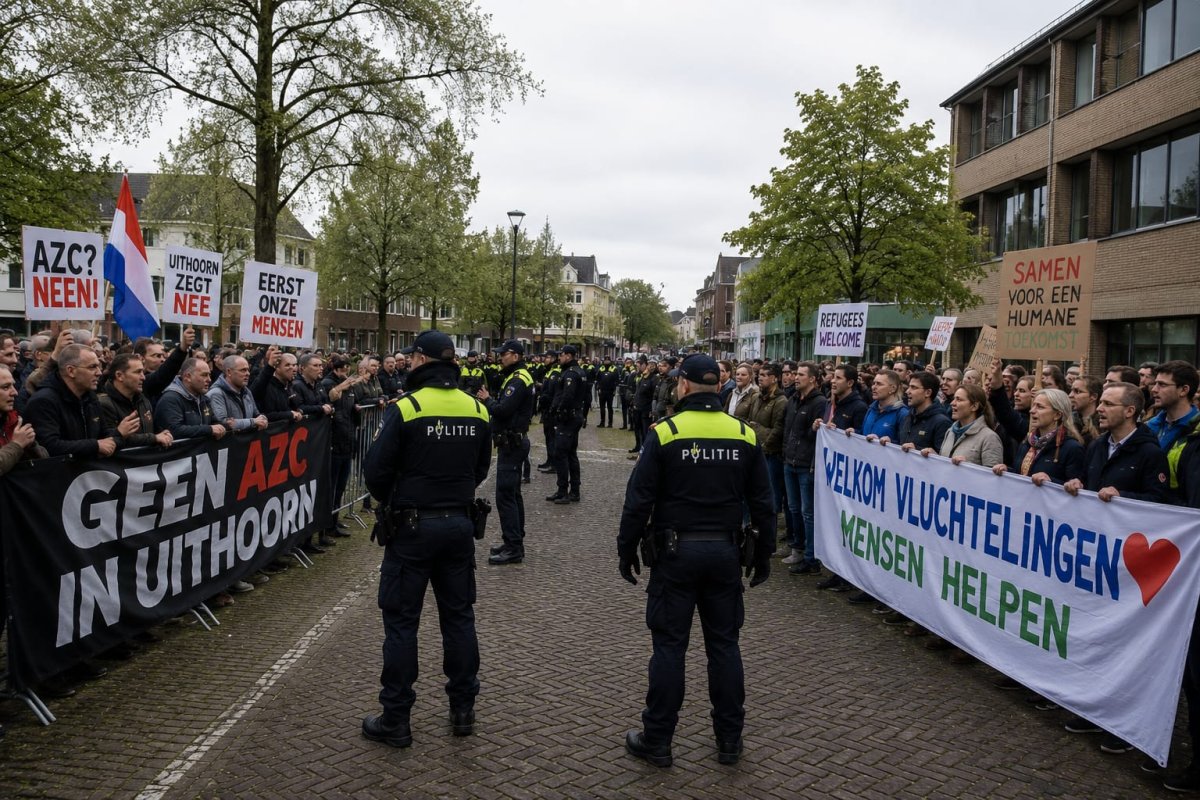 Discussie over opvangcentrum voor asielzoekers in Uithoorn: Voor- en tegenstanders staan tegenover elkaar