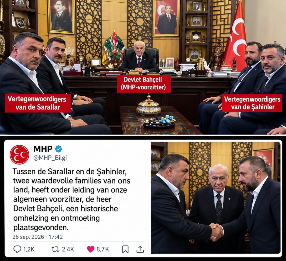 Erdoğans bondgenoot Bahçeli verzoent de georganiseerde misdaadgroepen Sarallar en Şahinler: bestrijdt de staat de misdaad, of verzoent hij criminele groepen?