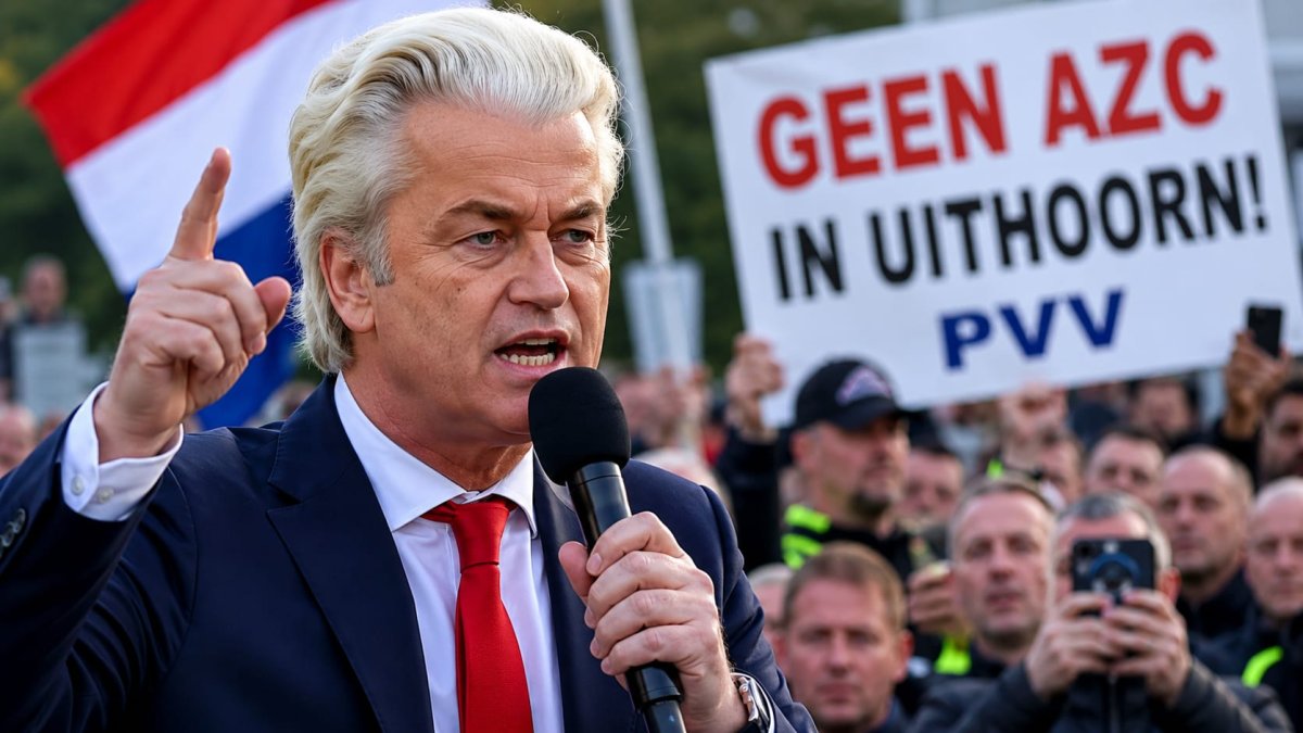 Wilders maakt van de AZC-discussie in Uithoorn een politiek spektakel